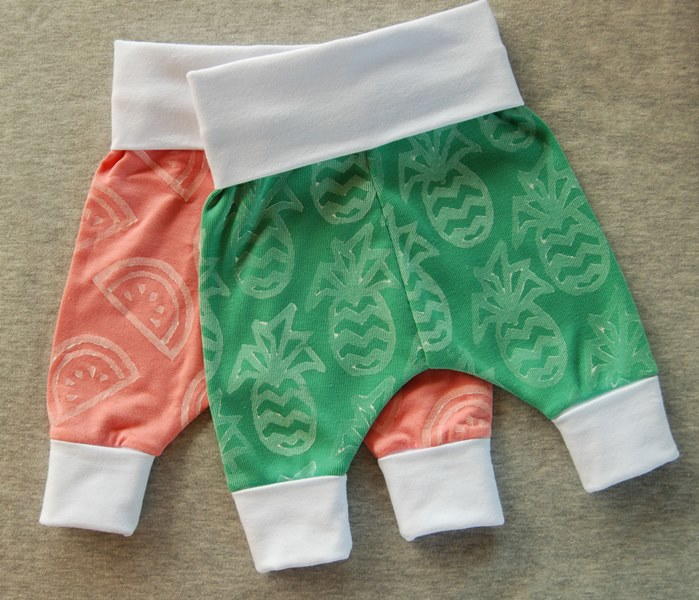 Free children's harem pants pattern